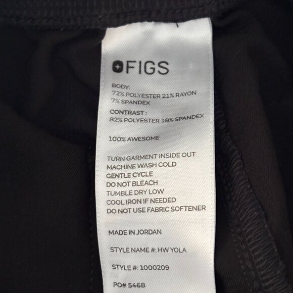 2 pair FIGS High Waisted Yola Scrub Pants - Picture 3 of 4